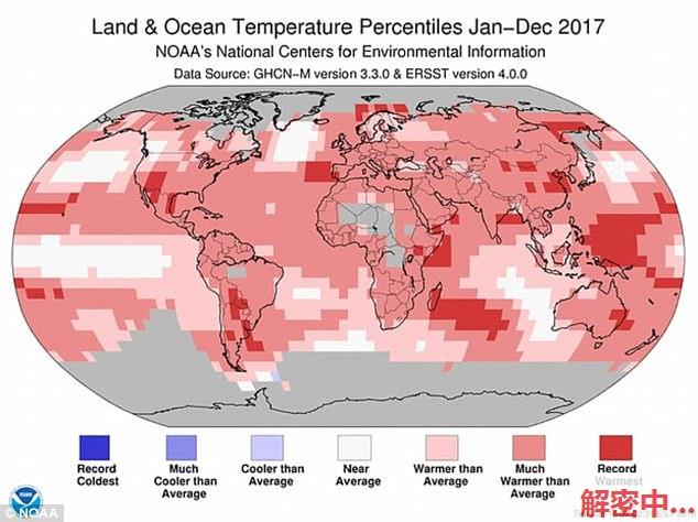 2017年成史上最热一年 人类影响已超自然力量